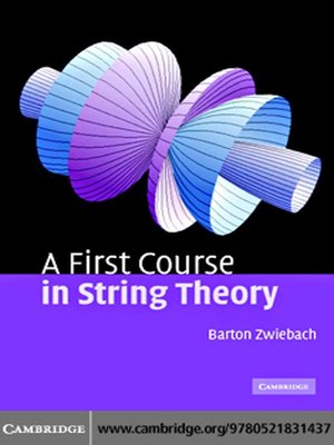 cover image of A First Course in String Theory